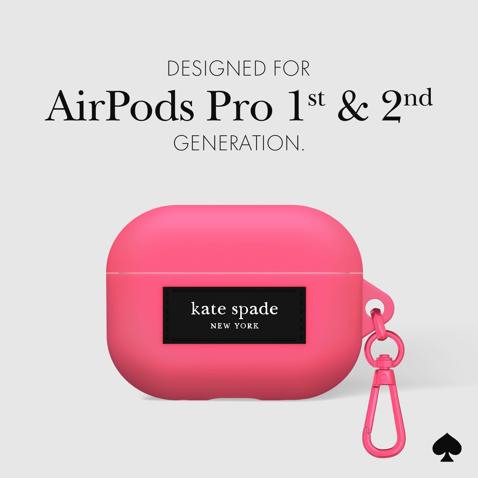 kate spade new york Silicone Pom Pom Pink - AirPods Pro 1 & 2