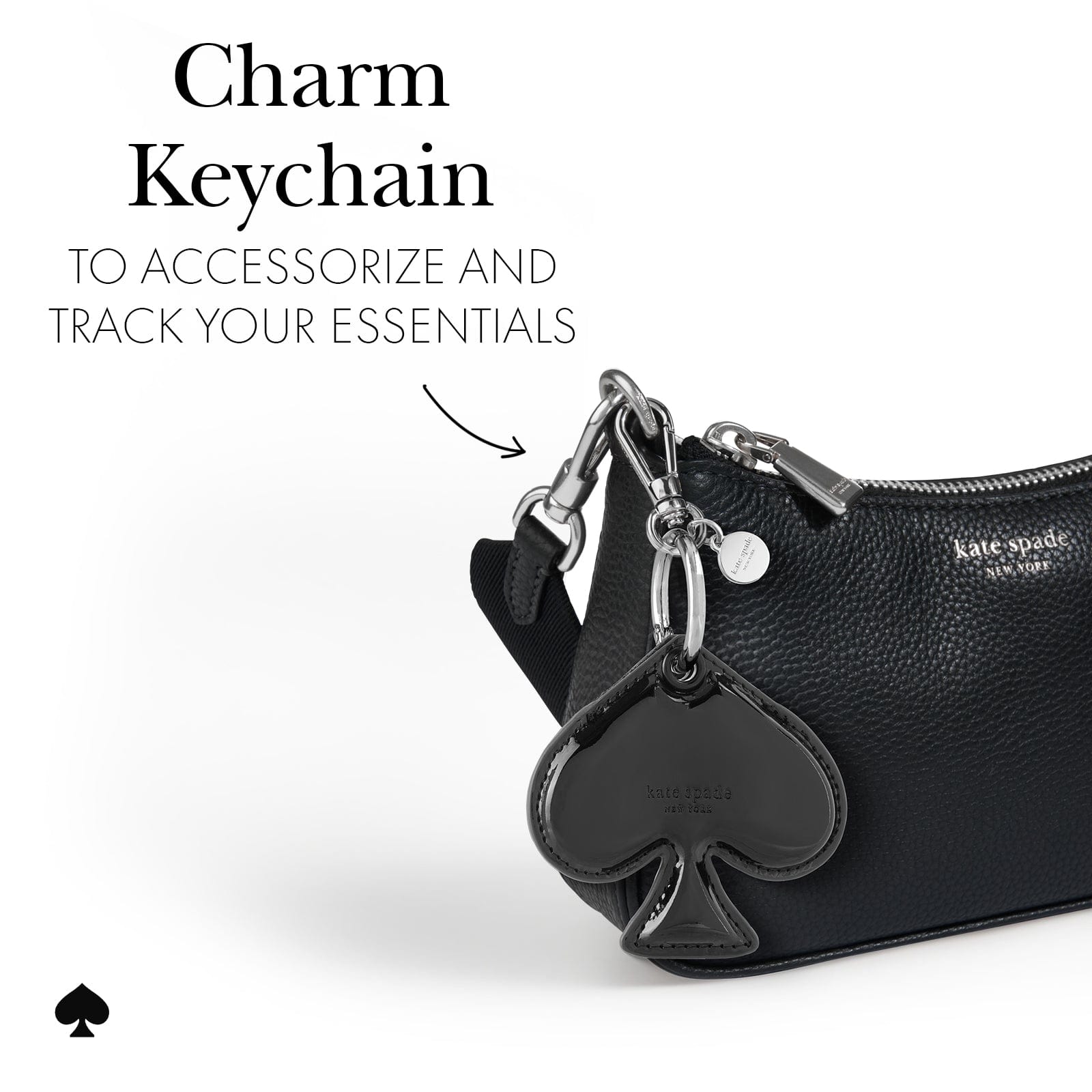 CHARM KEYCHAIN TO ACCESSORIZE AND TRACK YOUR ESSENTAILS