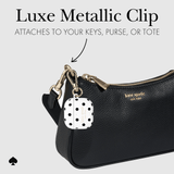 Luxe Metallic Clip, attaches to your keys, purse, or tote