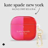 Kate Spade New York racing stripe red & pink