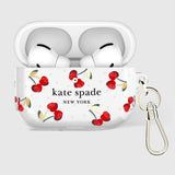 AirPods Pro 3 Kate Spade Protective - Cherry Dot with Gold Ring Clip