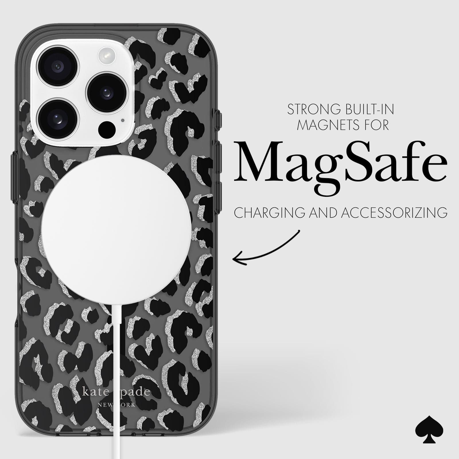 STRONG BUILT IN MAGNETS FOR MAGSAFE CHARGING AND ACCESSORIZING