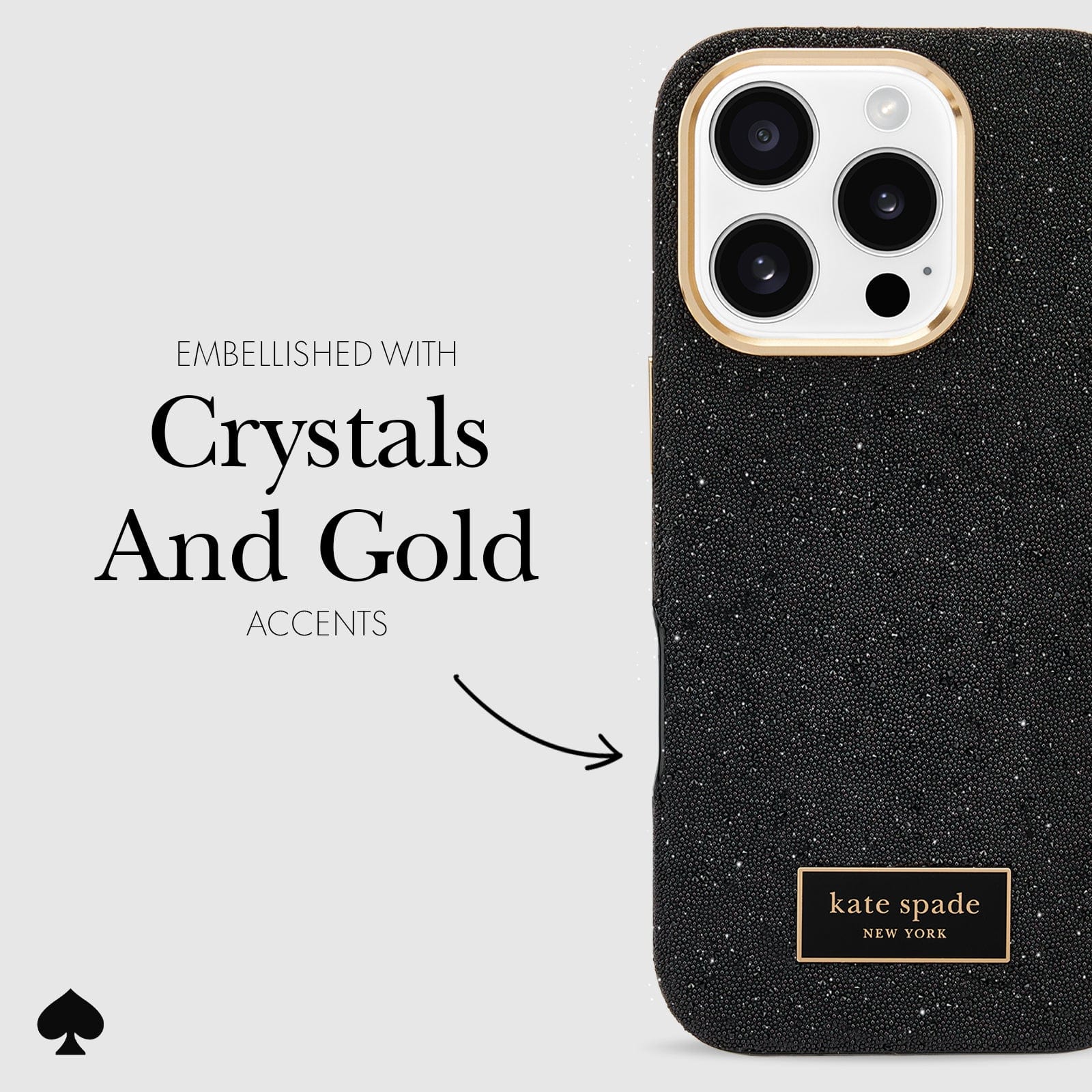 kate spade new york Crystal Pavé MagSafe - iPhone 16 Pro