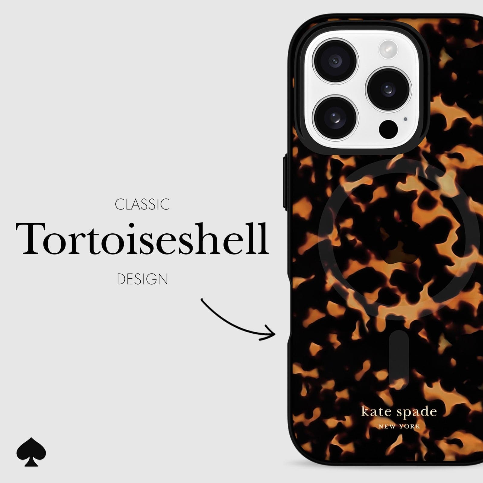 kate spade iPhone16Proケース Tortoiseshell MagSafe kate spade new york Tortoiseshell MagSafe - iPhone 16 Pro