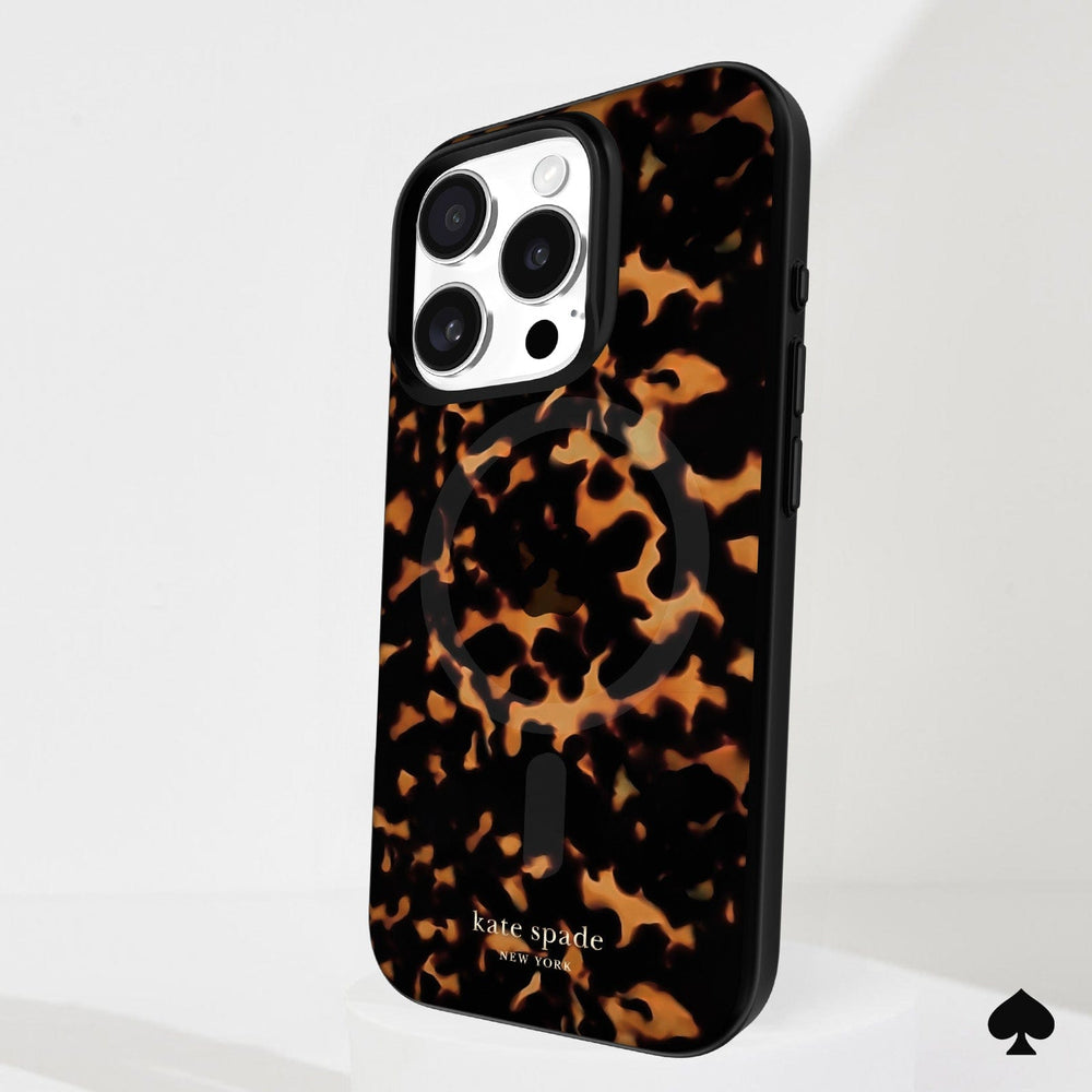 Kate Spade - Protective MagSafe Case for Apple iPhone 16 Pro - Tortoise Kate Spade - Protective MagSafe Case for Apple iPhone 16 Pro - Tortoise