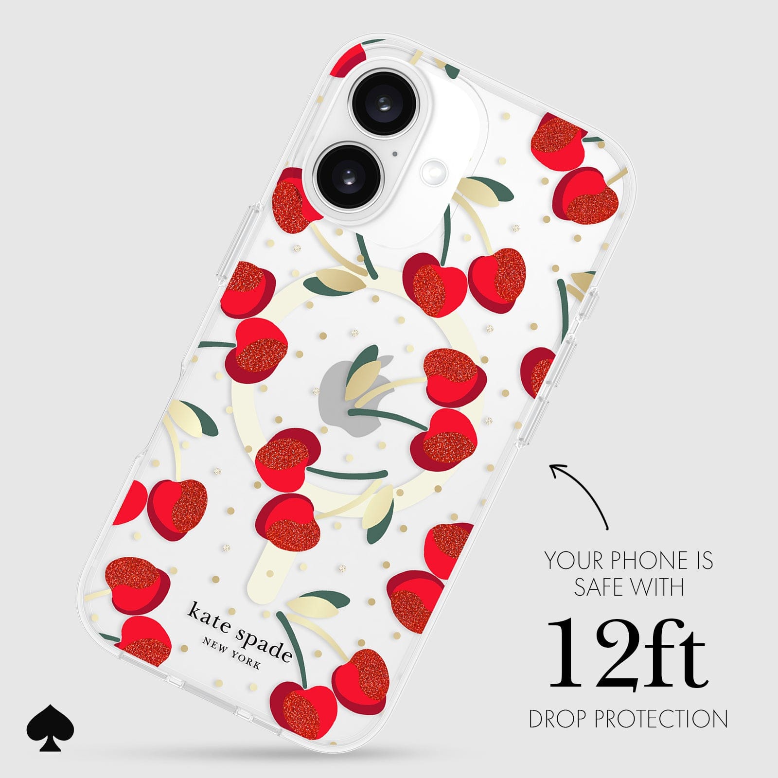 YOUR PHONE IS SAFE WITH 12-FOOT DROP PROTECTION