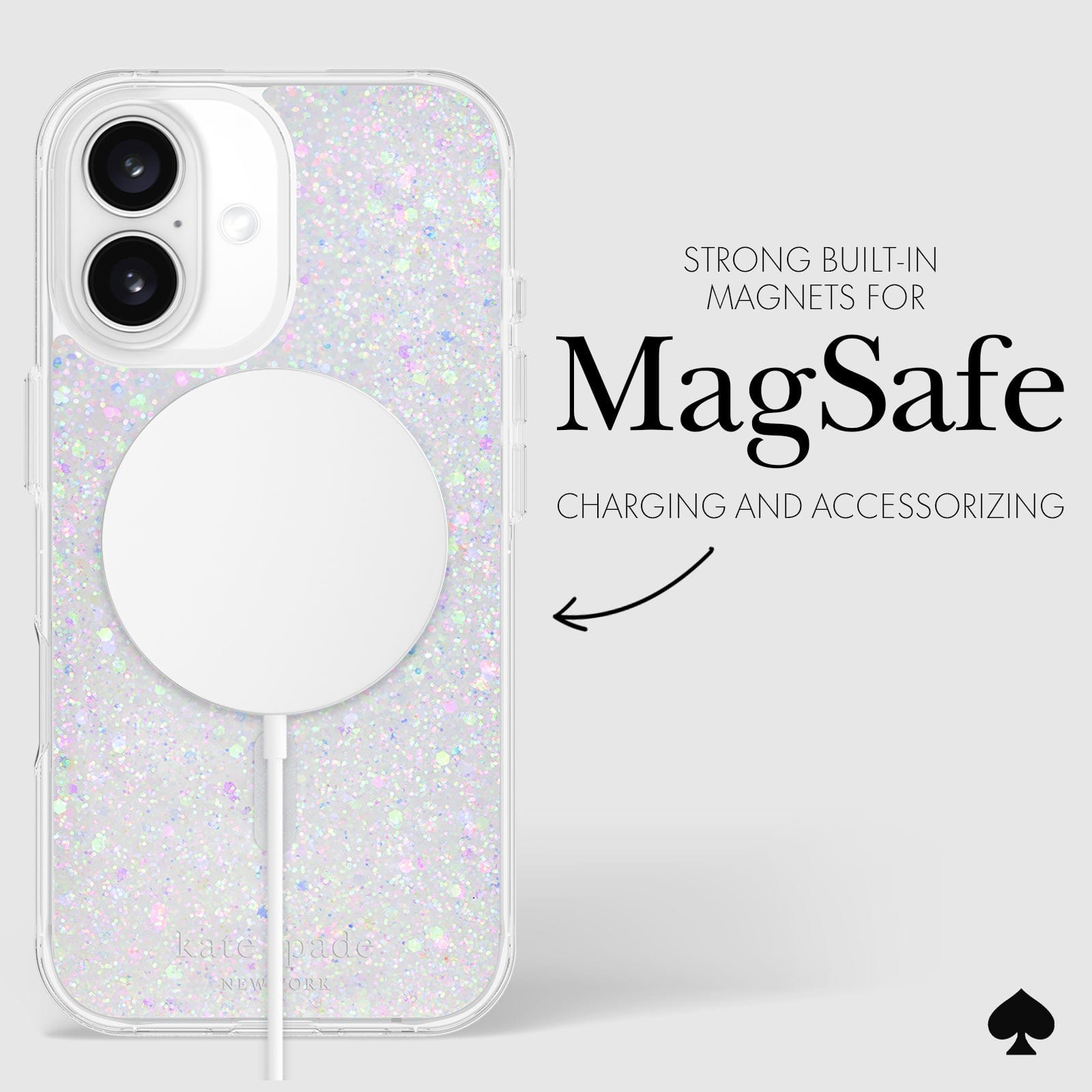 STRONG BUILT-IN MAGNETS FOR MAGSAFE CHARGING AND ACCESSORIZING
