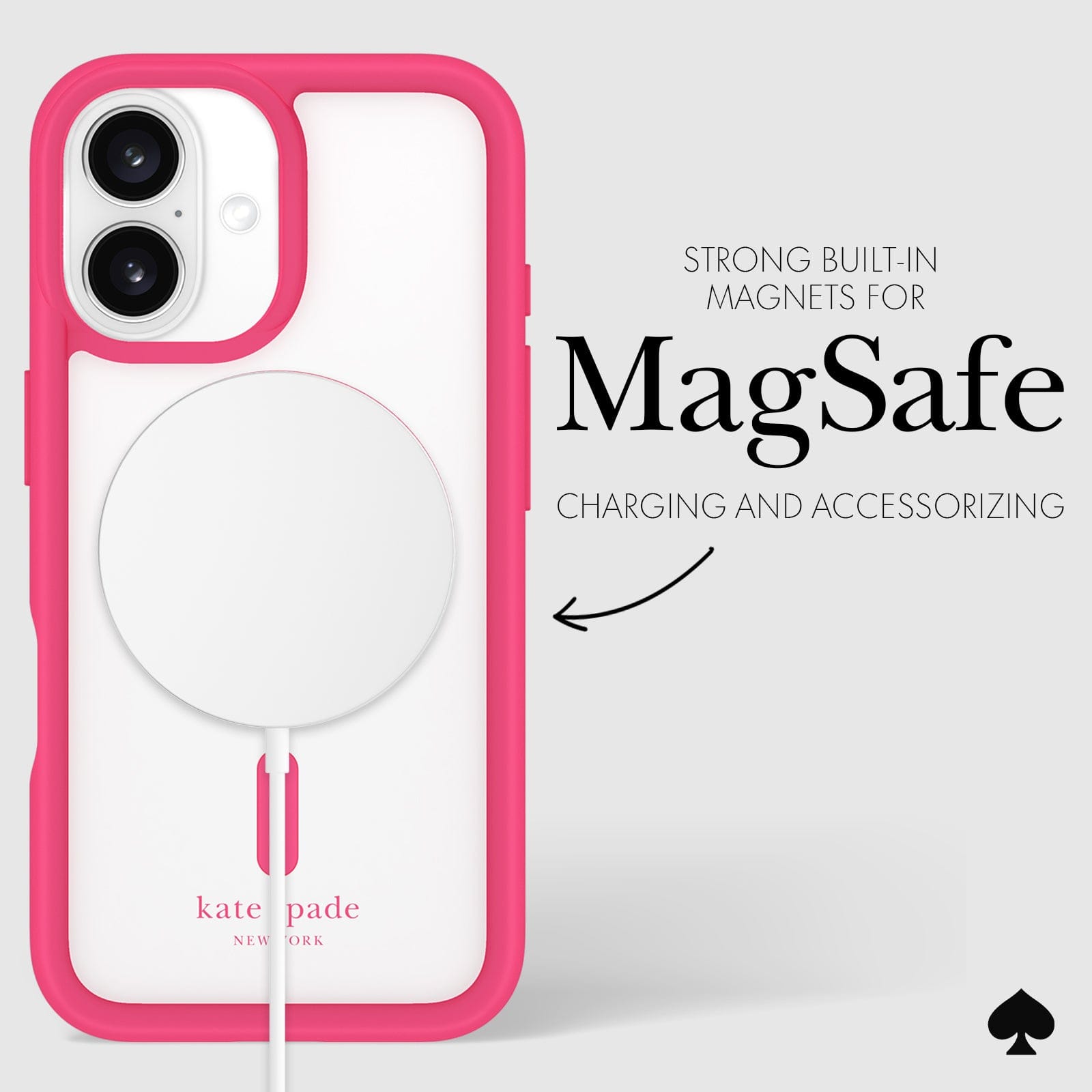 STRONG BUILT IN MAGNETS FOR MAGSAFE CHARGING AND ACCESSORIZING