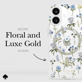 DELICATE FLORAL AND LUXE GOLD ACCENTS