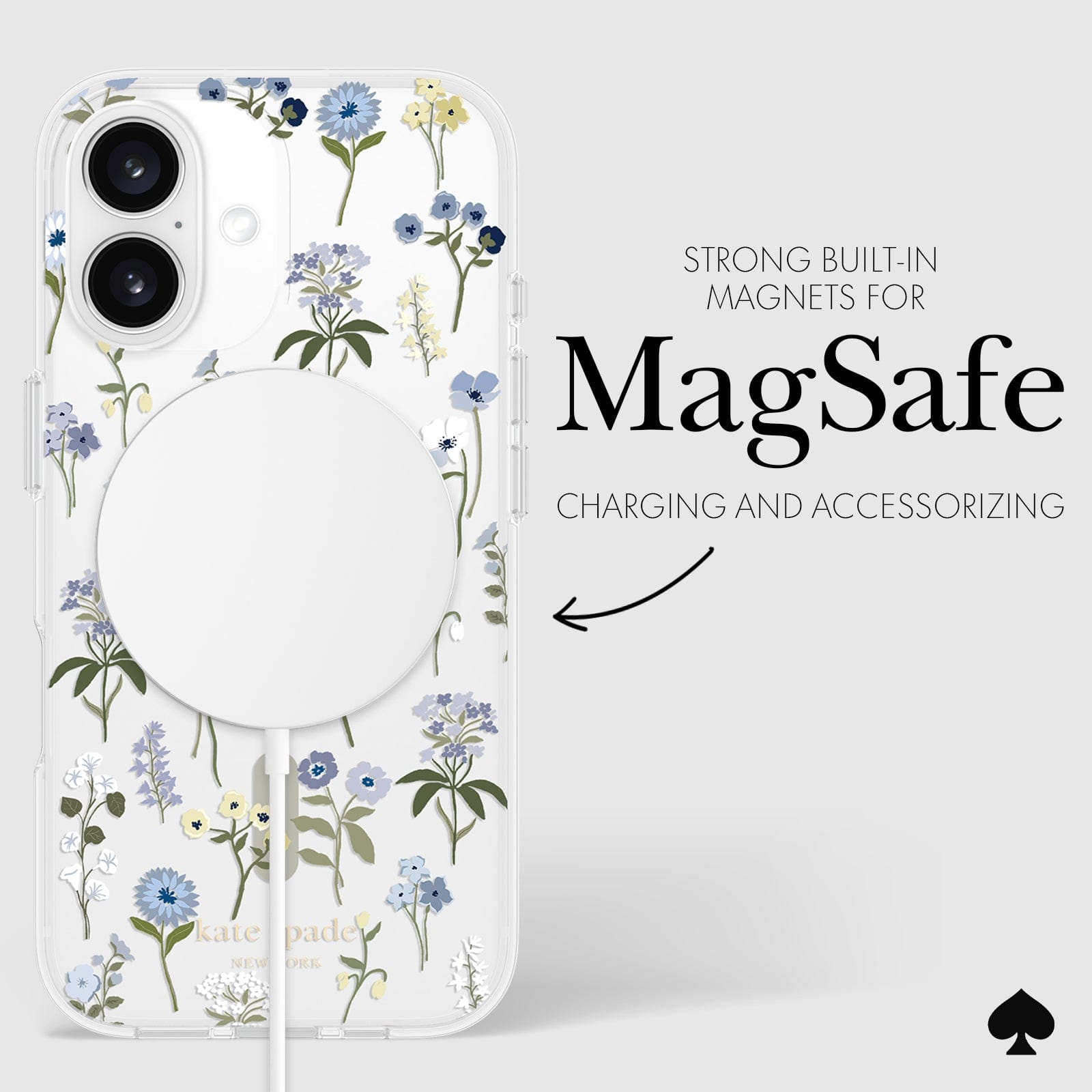 kate spade iPhone16Plusケース Precious Bloom MagSafe kate spade new york Precious Bloom MagSafe - iPhone 16