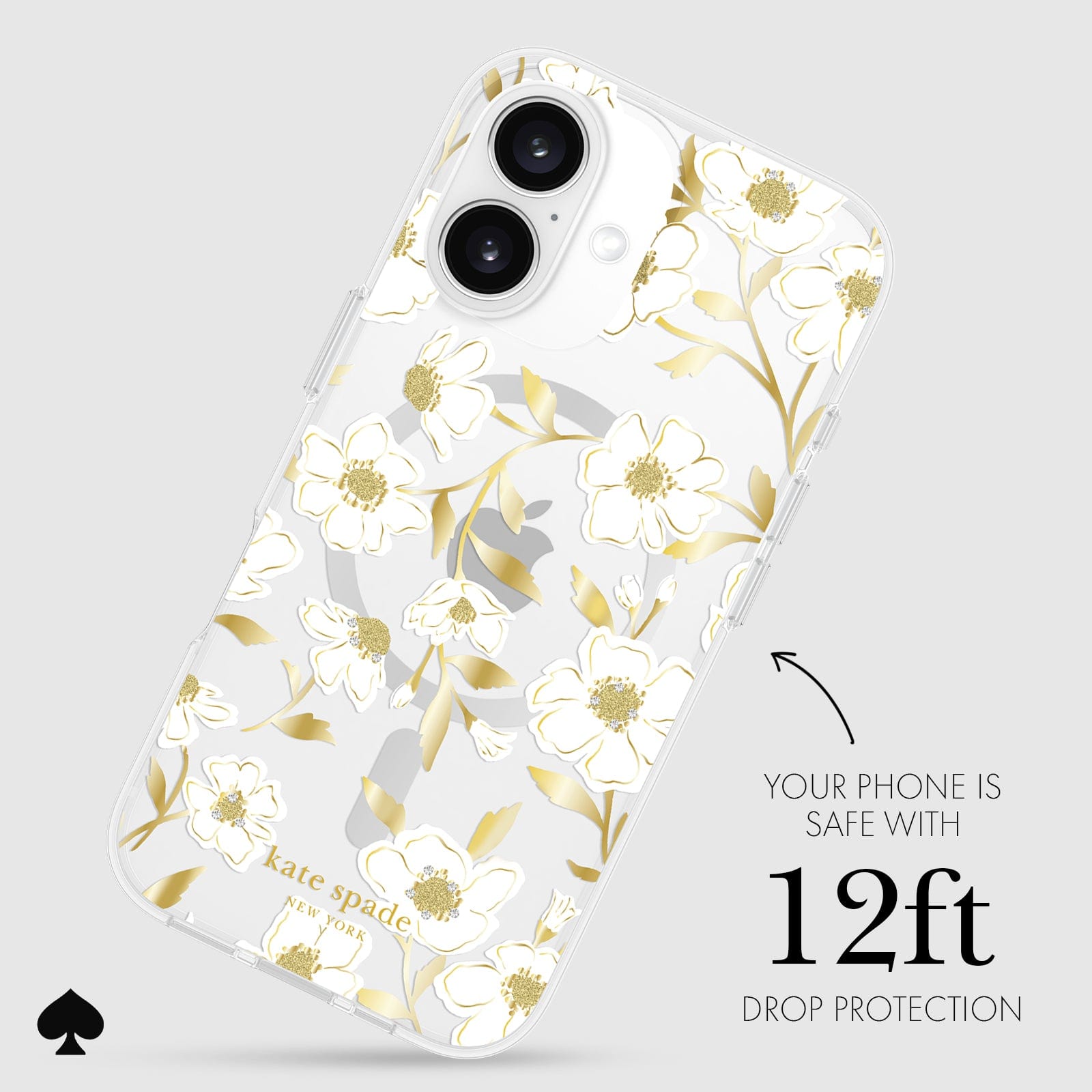 YOUR PHONE IS SAFE WITH 12-FOOT DROP PROTECTION
