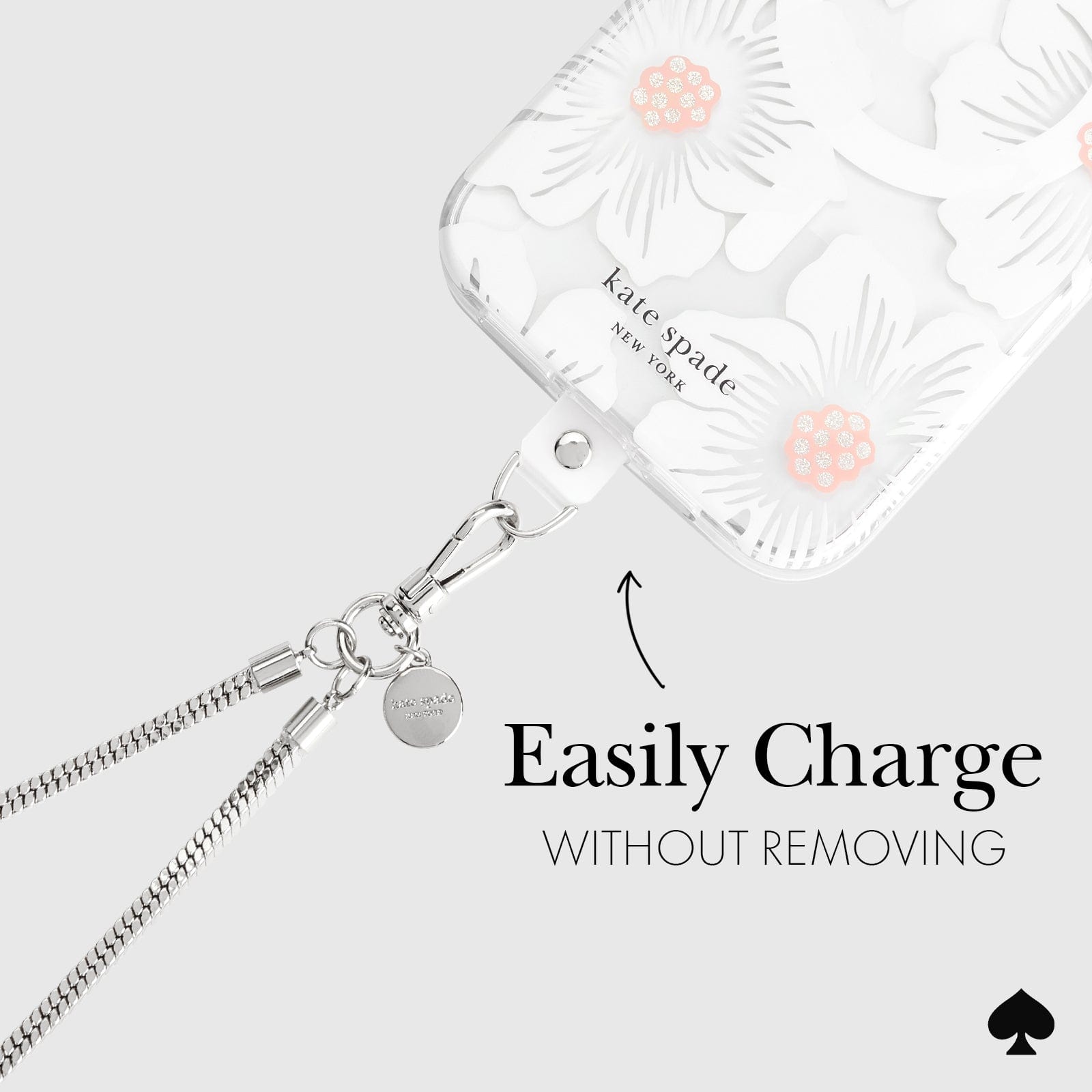 kate spade new york Heart of Silver Phone Crossbody