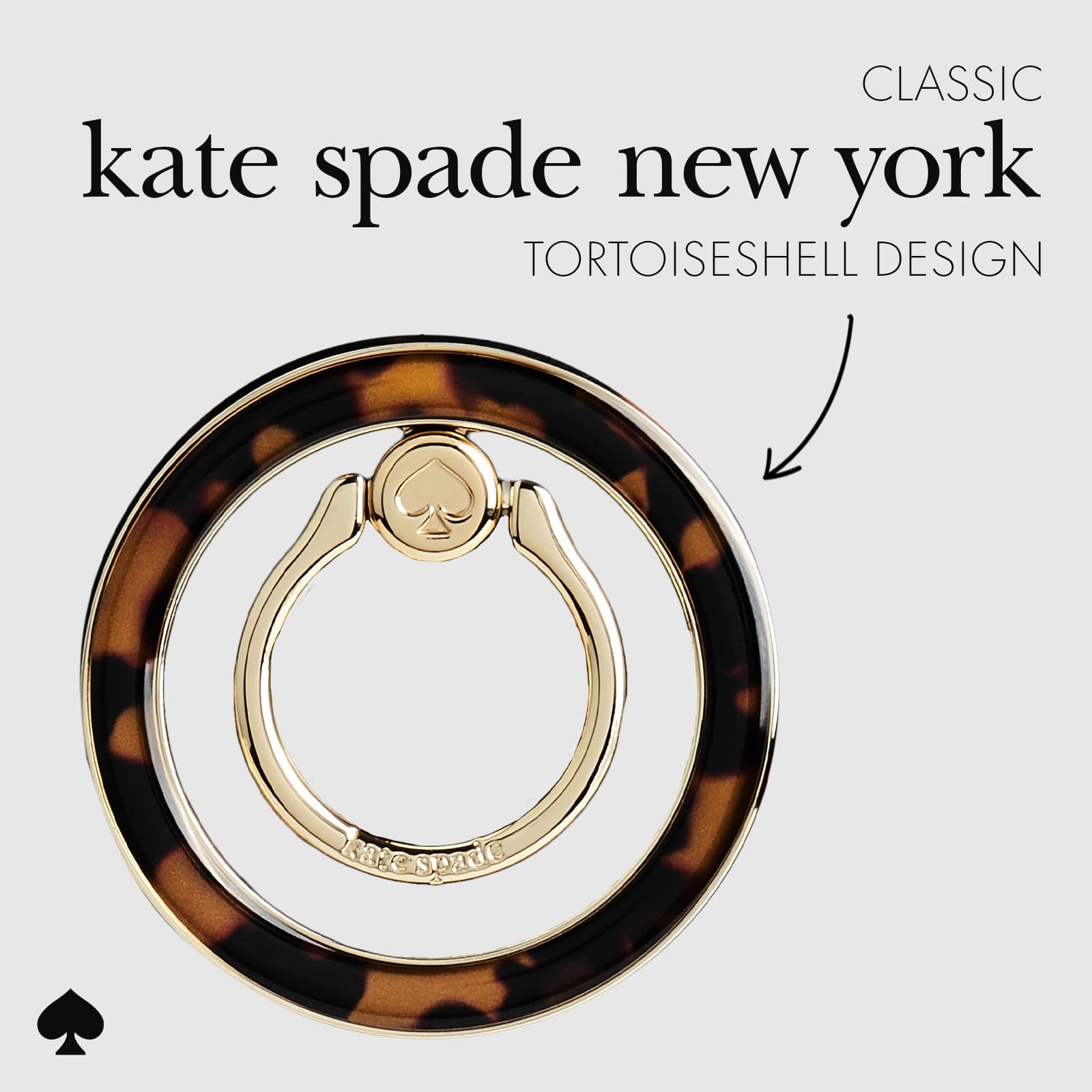 kate spade スマホリング タートイズ リングスタンド MagSafe kate spade new york Tortoiseshell MagSafe Ring Stand