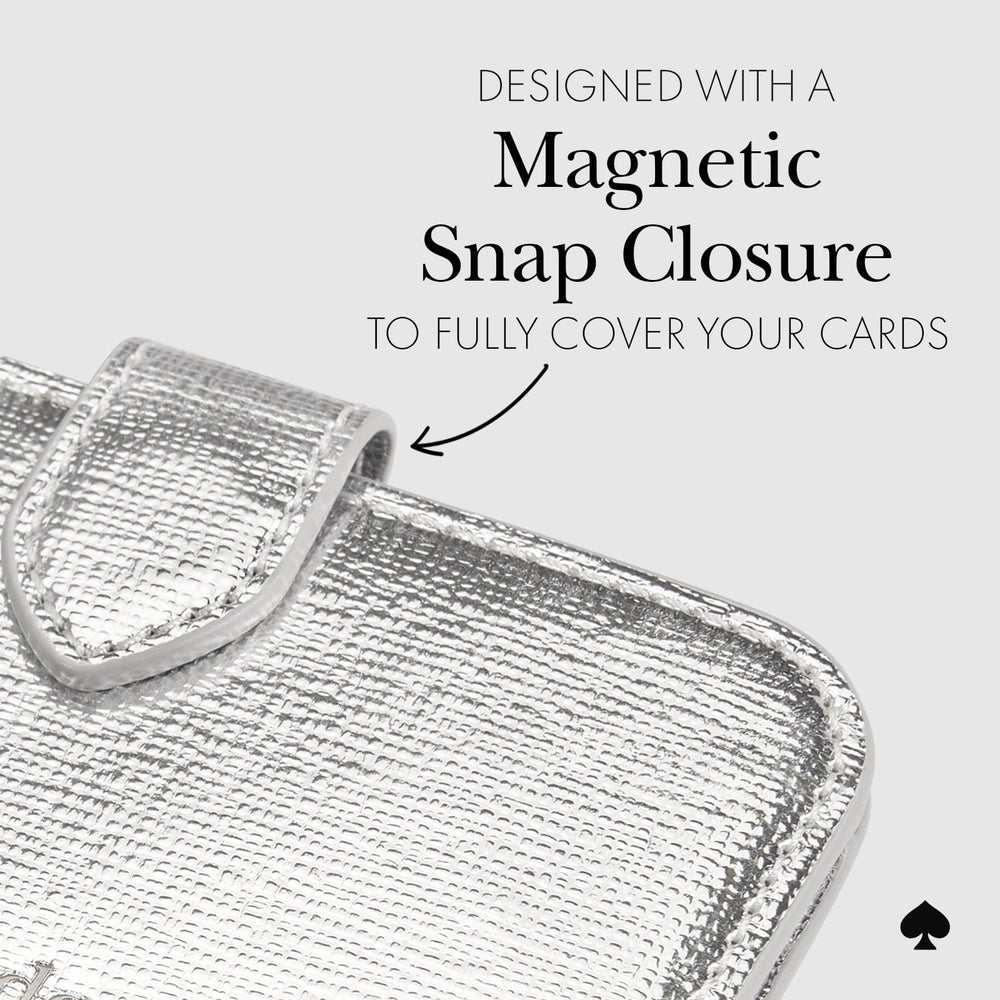 kate spade new york Metallic Silver Morgan MagSafe Wallet