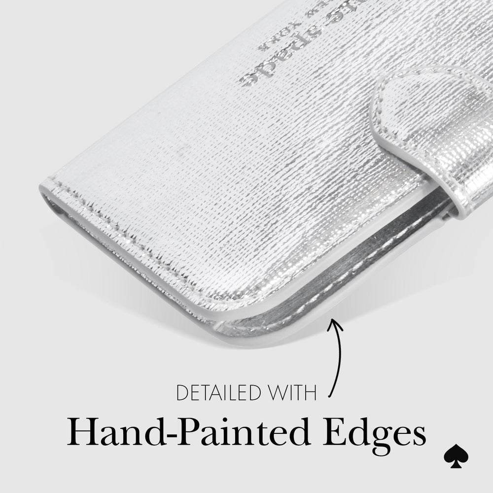 kate spade new york Metallic Silver Morgan MagSafe Wallet