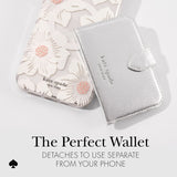 kate spade new york Metallic Silver Morgan MagSafe Wallet