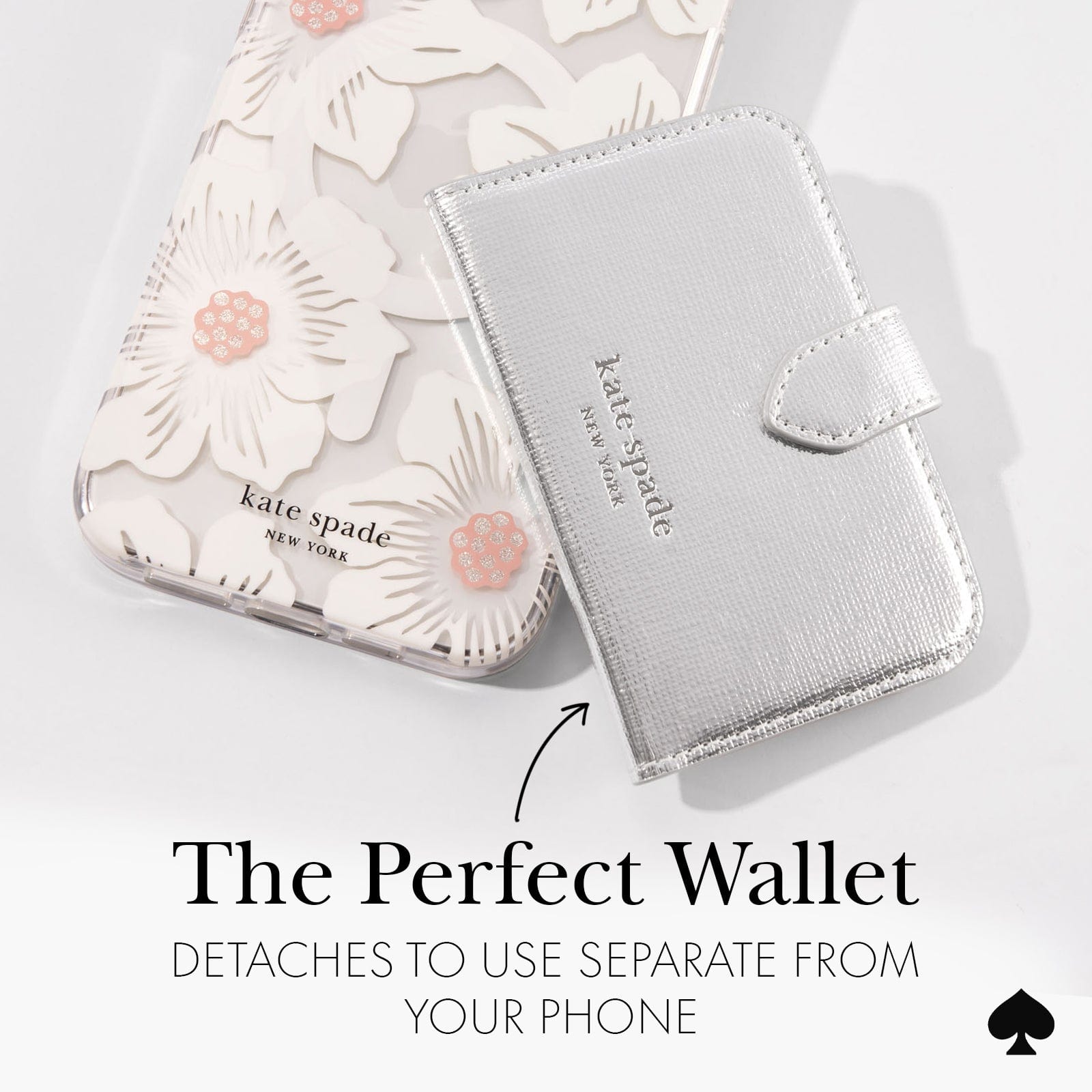 THE PERFECT WALLET DETACHES TO USE SEPARATE FROM YOUR PHONE
