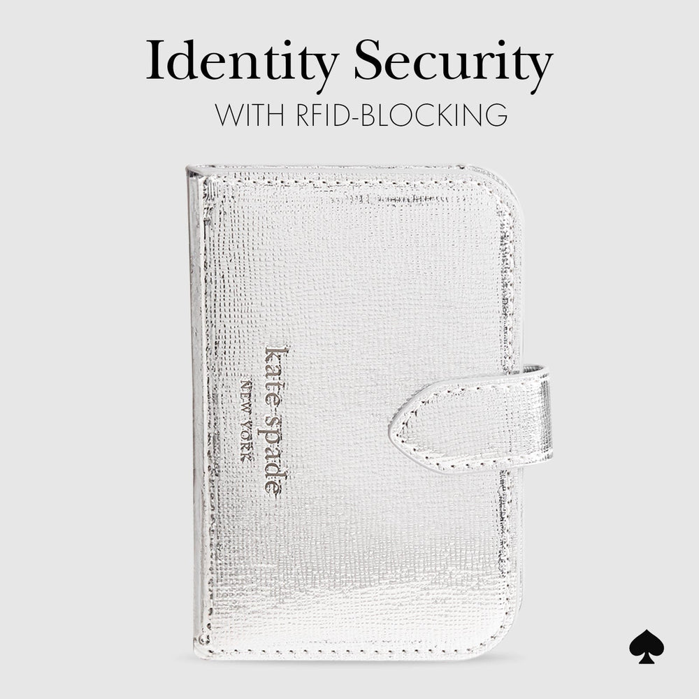 kate spade new york Metallic Silver Morgan MagSafe Wallet