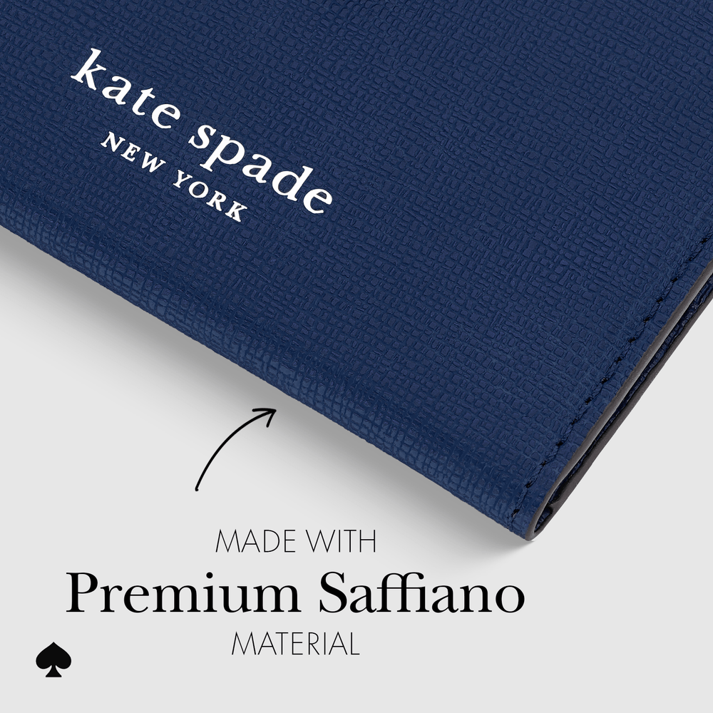 made with premium saffiano material