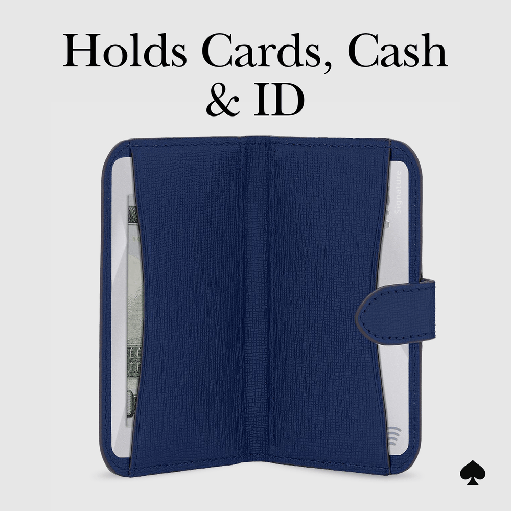 holds cards, cash, and ID
