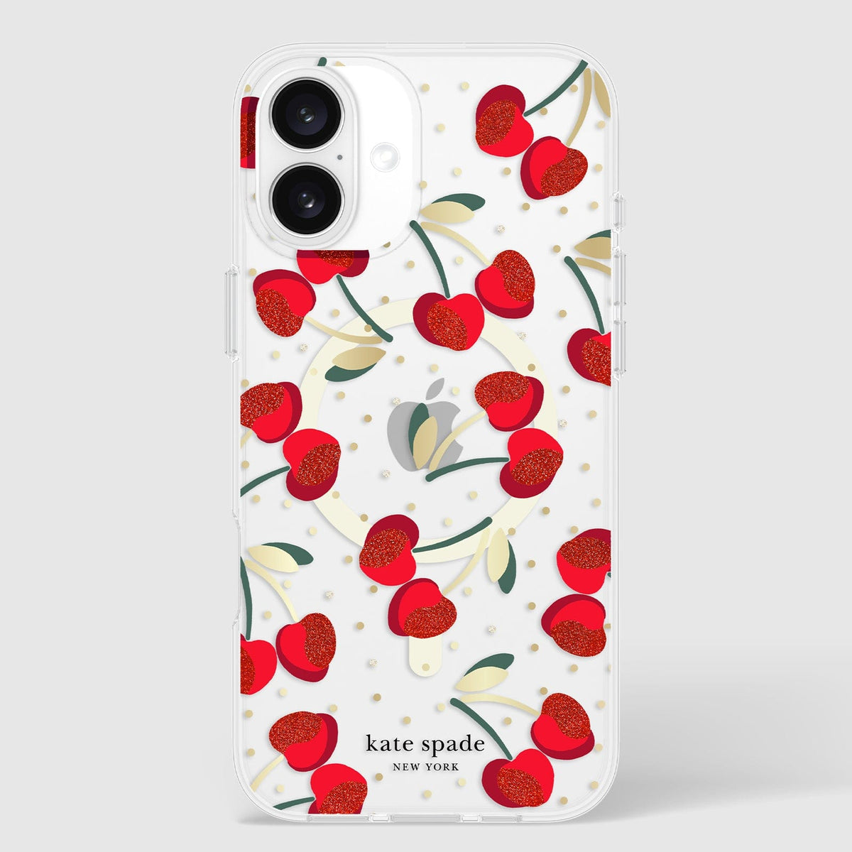 国内送 kate spade☆キラキラ タチアオイ 花 iPhone 16 Plus対応 ケイトスペード iPhone16 16Plus 16Pro 16ProMax スマホケース