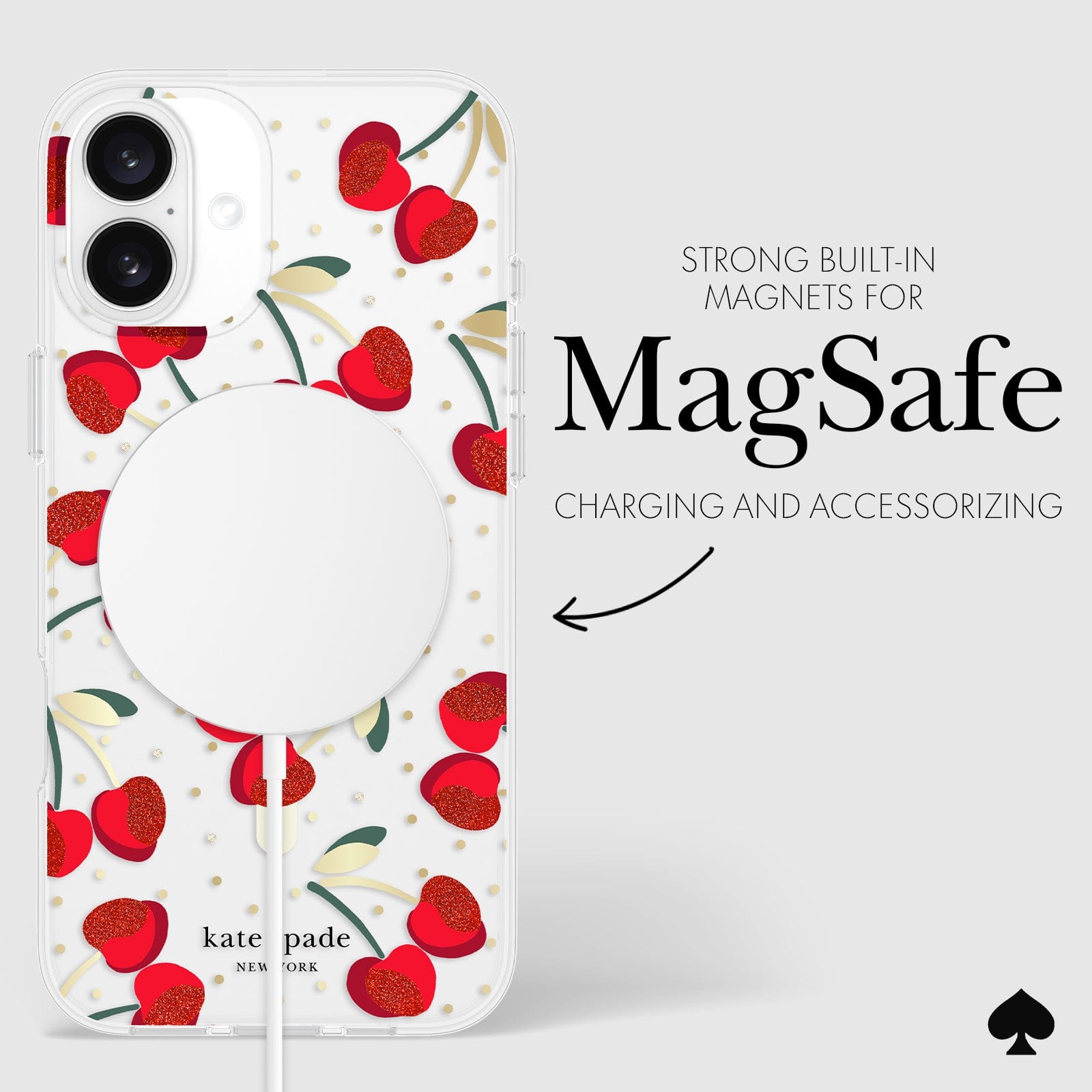 STRONG BUILT-IN MAGNETS FOR MAGSAFE CHARGING AND ACCESSORIZING
