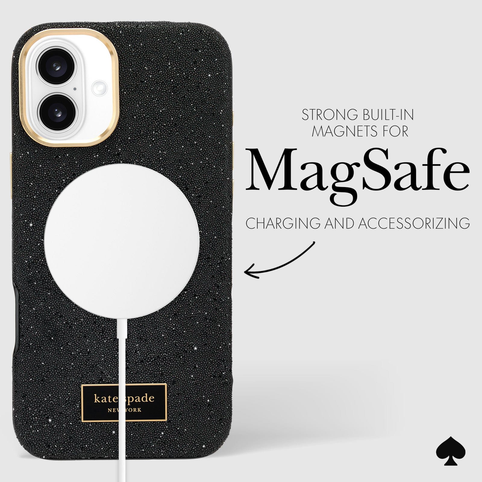 STRONG BUILT-IN MAGNETS FOR MAGSAFE CHARGING AND ACCESSORIZING