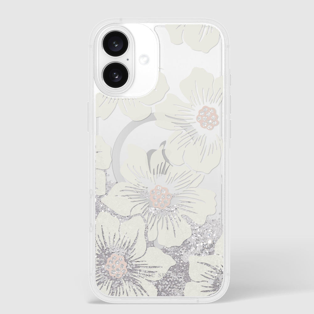 kate spade new york Liquid Glitter Hollyhock MagSafe - iPhone 16 Plus
