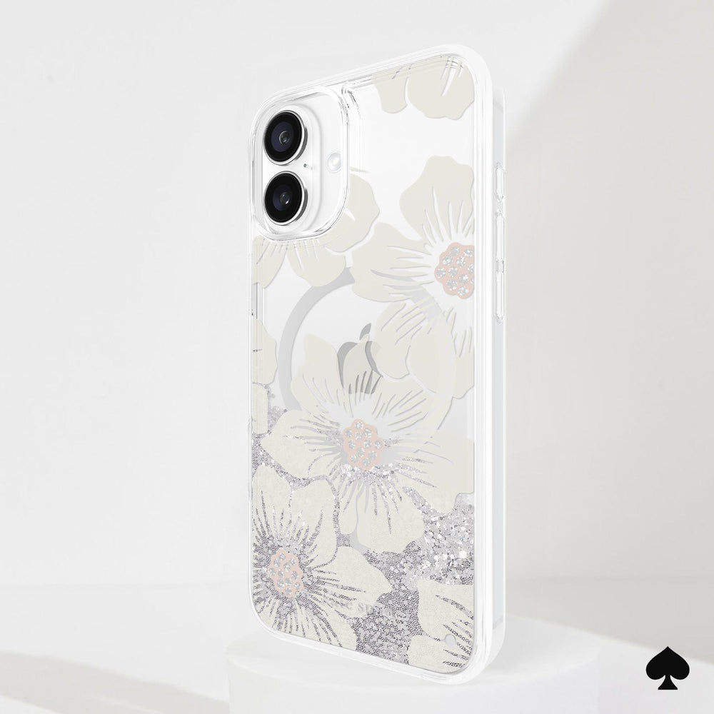 kate spade new york Liquid Glitter Hollyhock MagSafe - iPhone 16 Plus