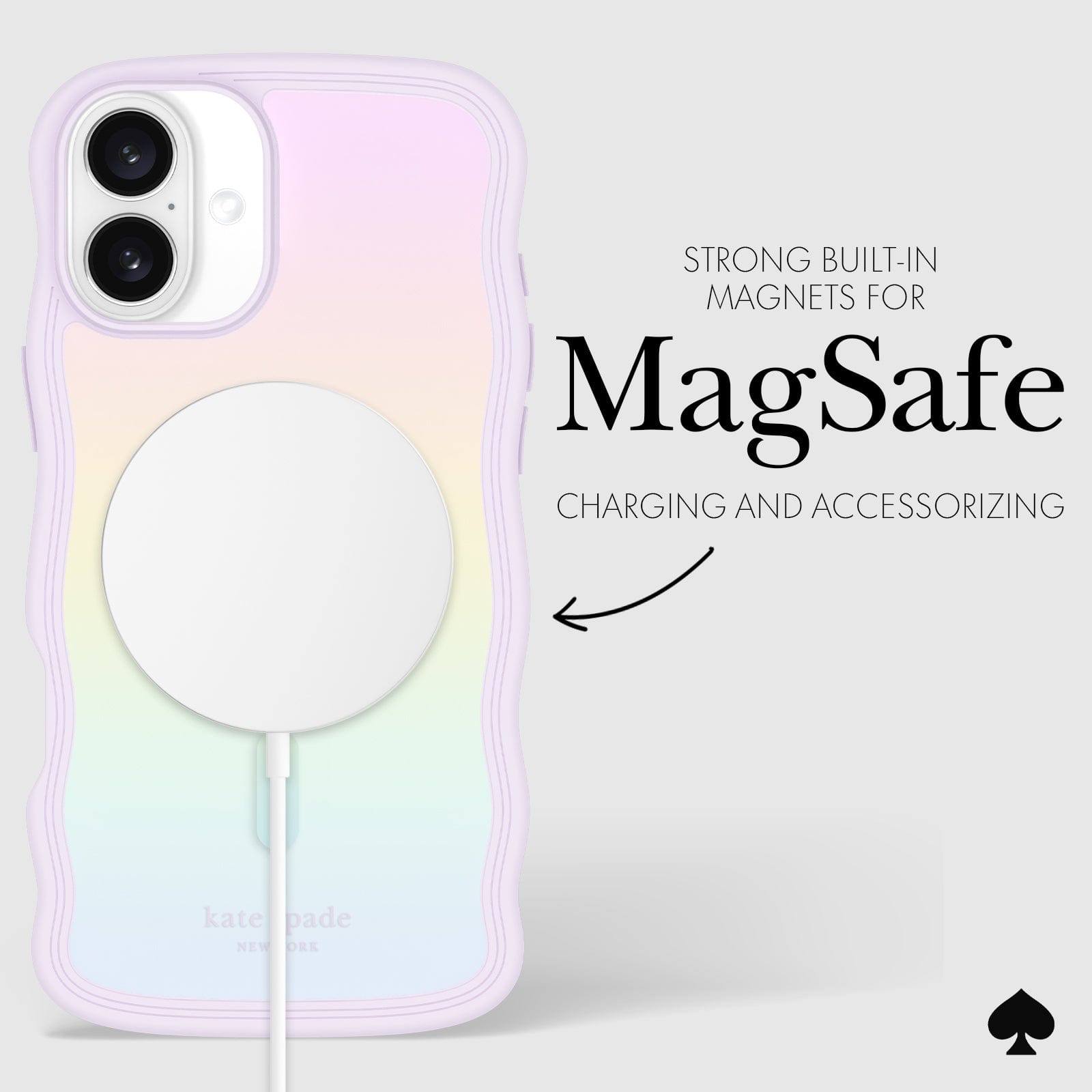 STRONG BUILT-IN MAGNETS FOR MAGSAFE CHARGING AND ACCESSORIZING
