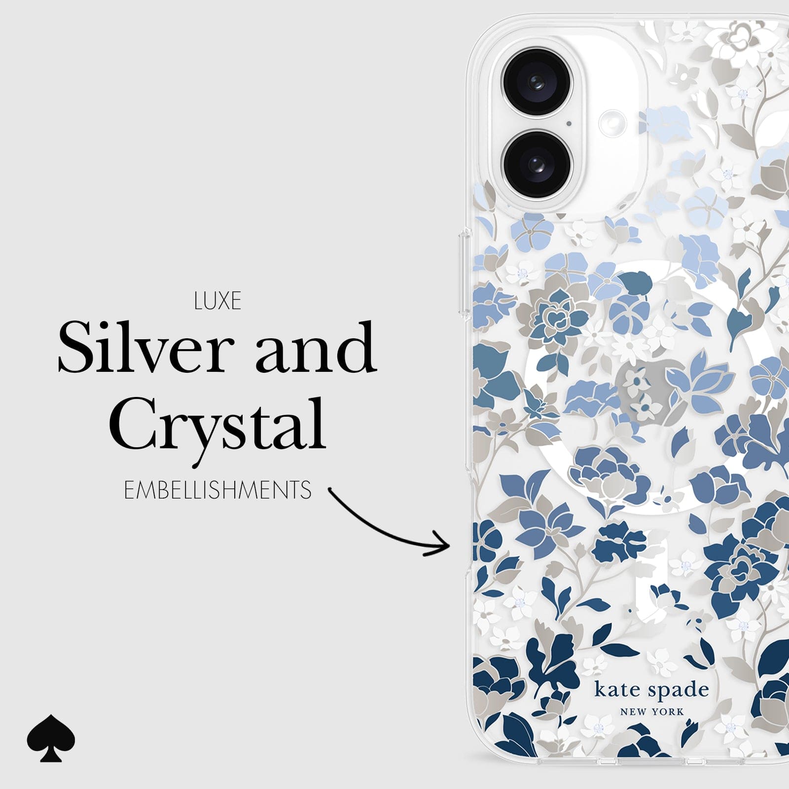 LUXE SILVER AND CRYSTAL EMBELLISHMENTS