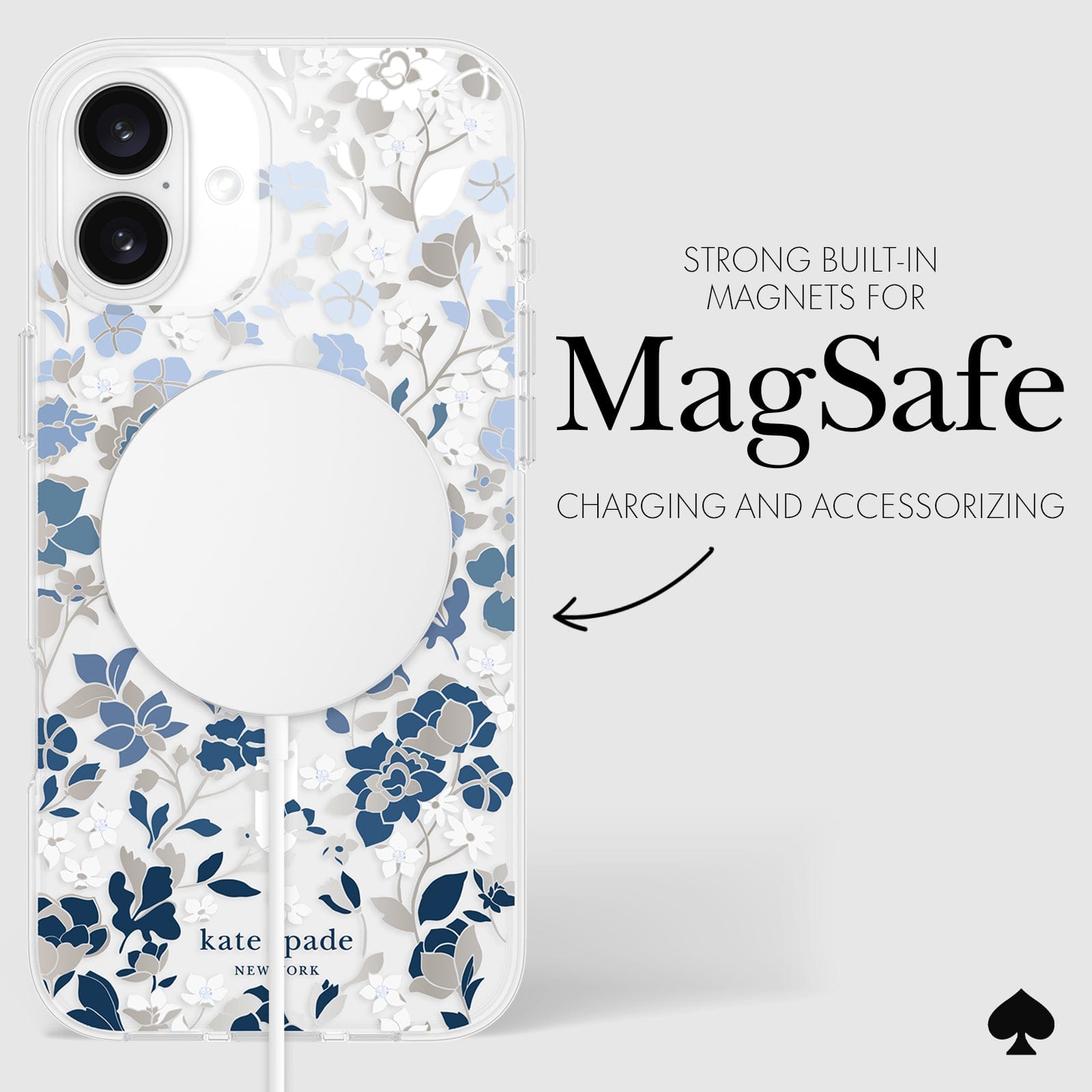 STRONG BUILT-IN MAGNETS FOR MAGSAFE CHARGING AND ACCESSORIZING
