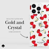 REFLECTIVE GLITTER WITH GOLD AND CRYSTAL EMBELLISHMENTS