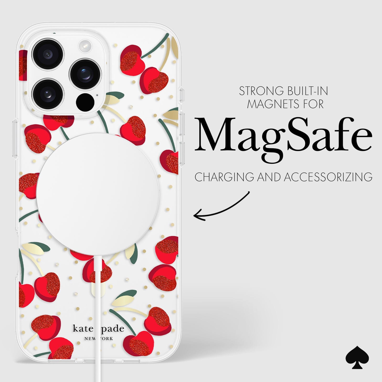 STRONG BUILT-IN MAGNETS FOR MAGSAFE CHARGING AND ACCESSORIZING