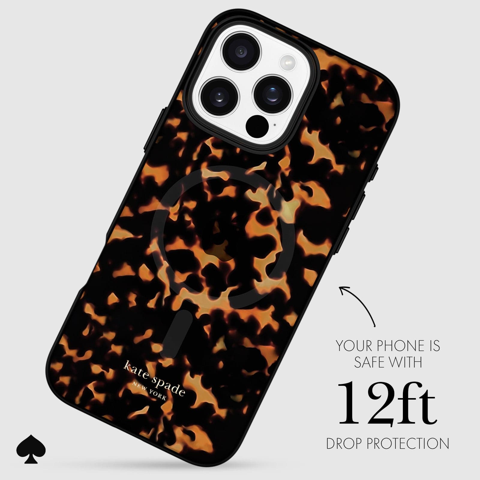 YOUR PHONE IS SAFE WITH 12 FOOT DROP PROTECTION