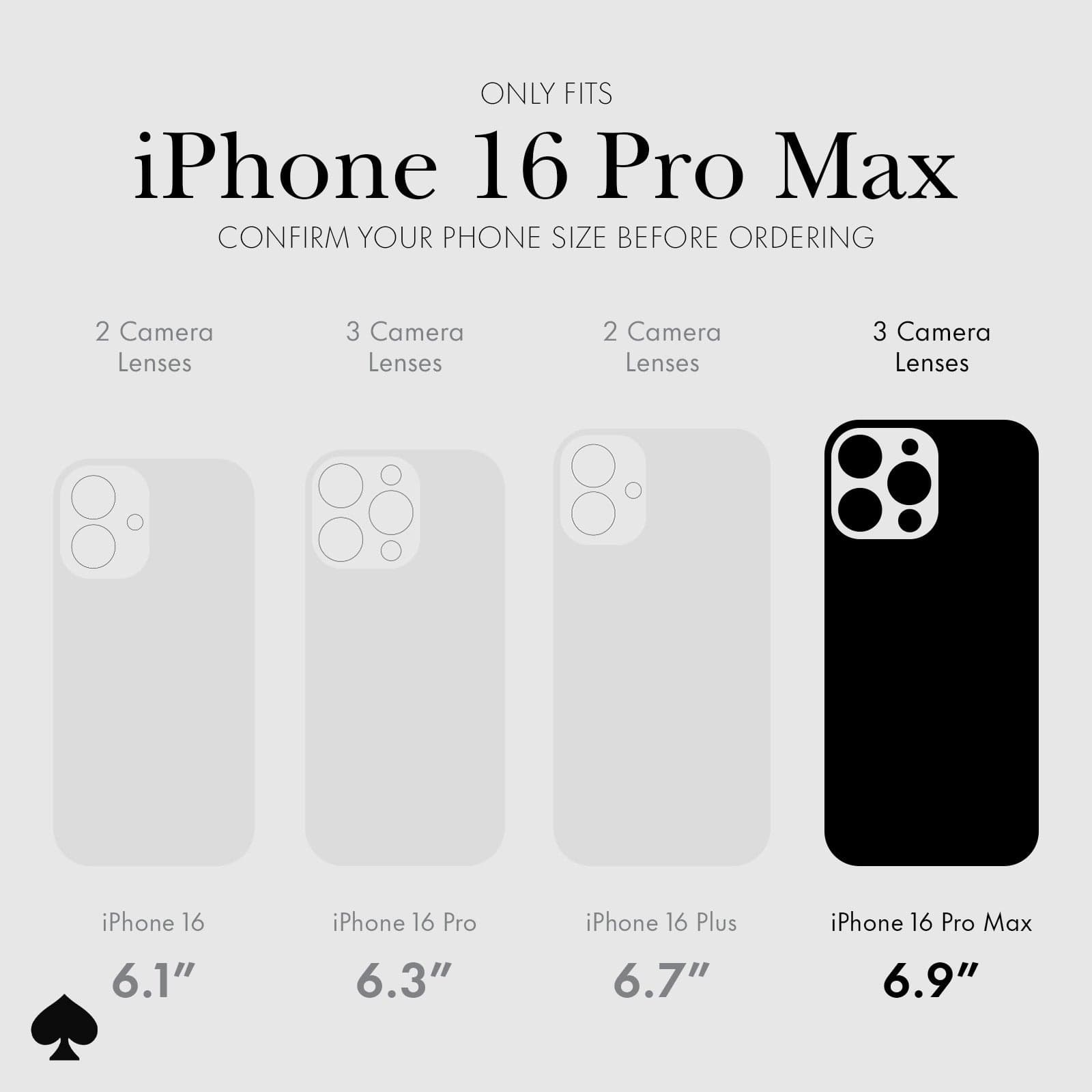 ONLY FITS IPHONE 16 PRO MAX CONFIRM YOUR PHONE SIZE BEFORE ORDERING