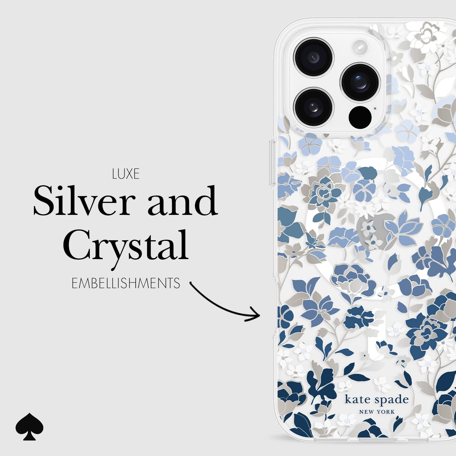 LUXE SILVER AND CRYSTAL EMBELLISHMENTS