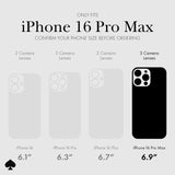 ONLY FITS IPHONE 16 PRO MAX. CONFIRM YOUR PHONE SIZE BEFORE ORDERING