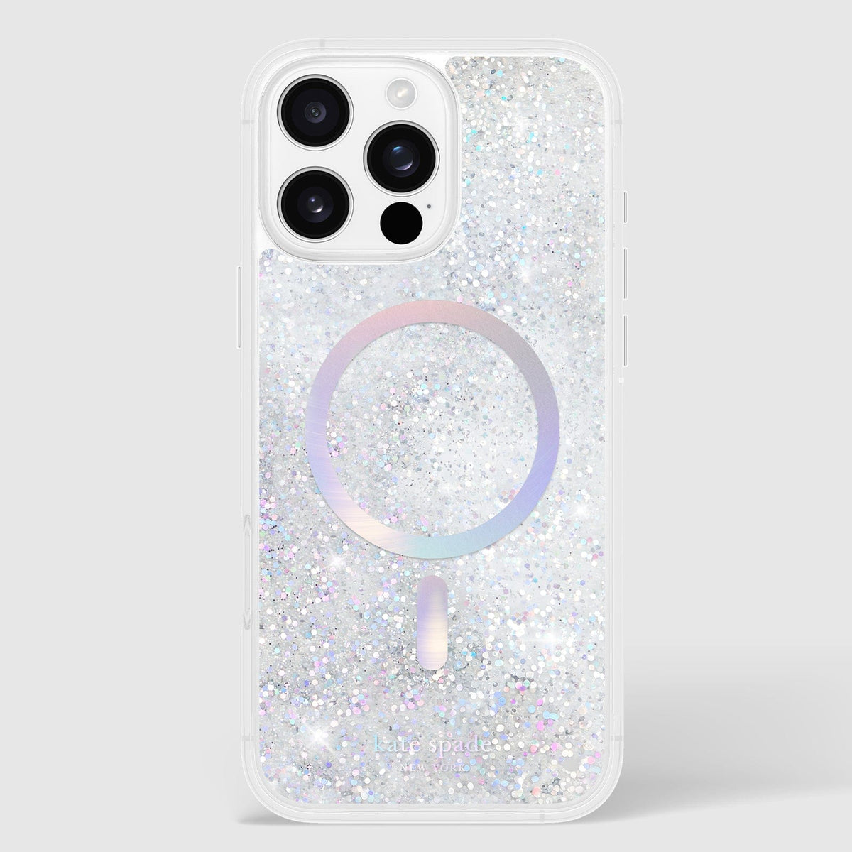 kate spade Liquid Glitter Iridescent キラキラ 16 Pro Max対応 kate spade new york Liquid Glitter Opal Iridescent MagSafe