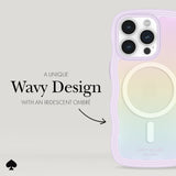 A UNIQUE WAVY DESIGN WITH AN IRIDESCENT OMBRE