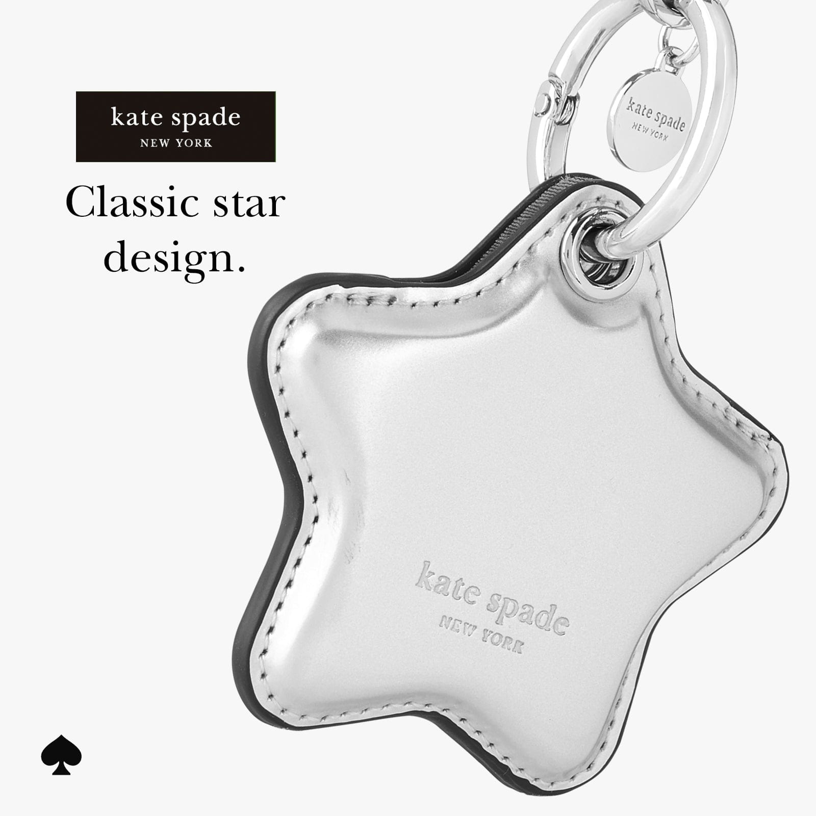 kate spade new york Star Charm AirTag Keychain