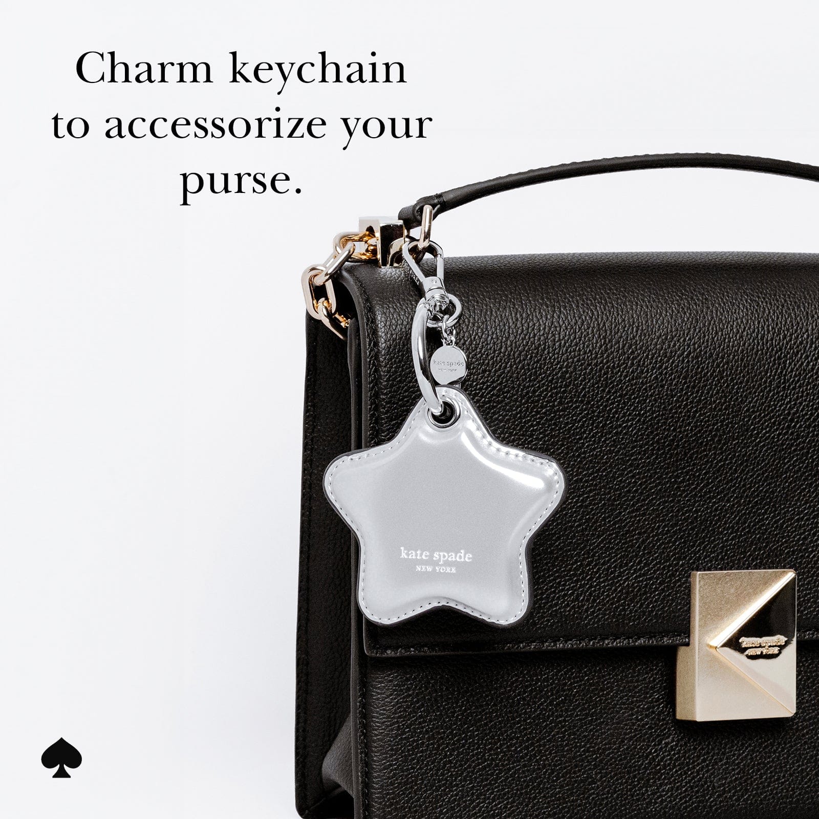 kate spade new york Star Charm AirTag Keychain