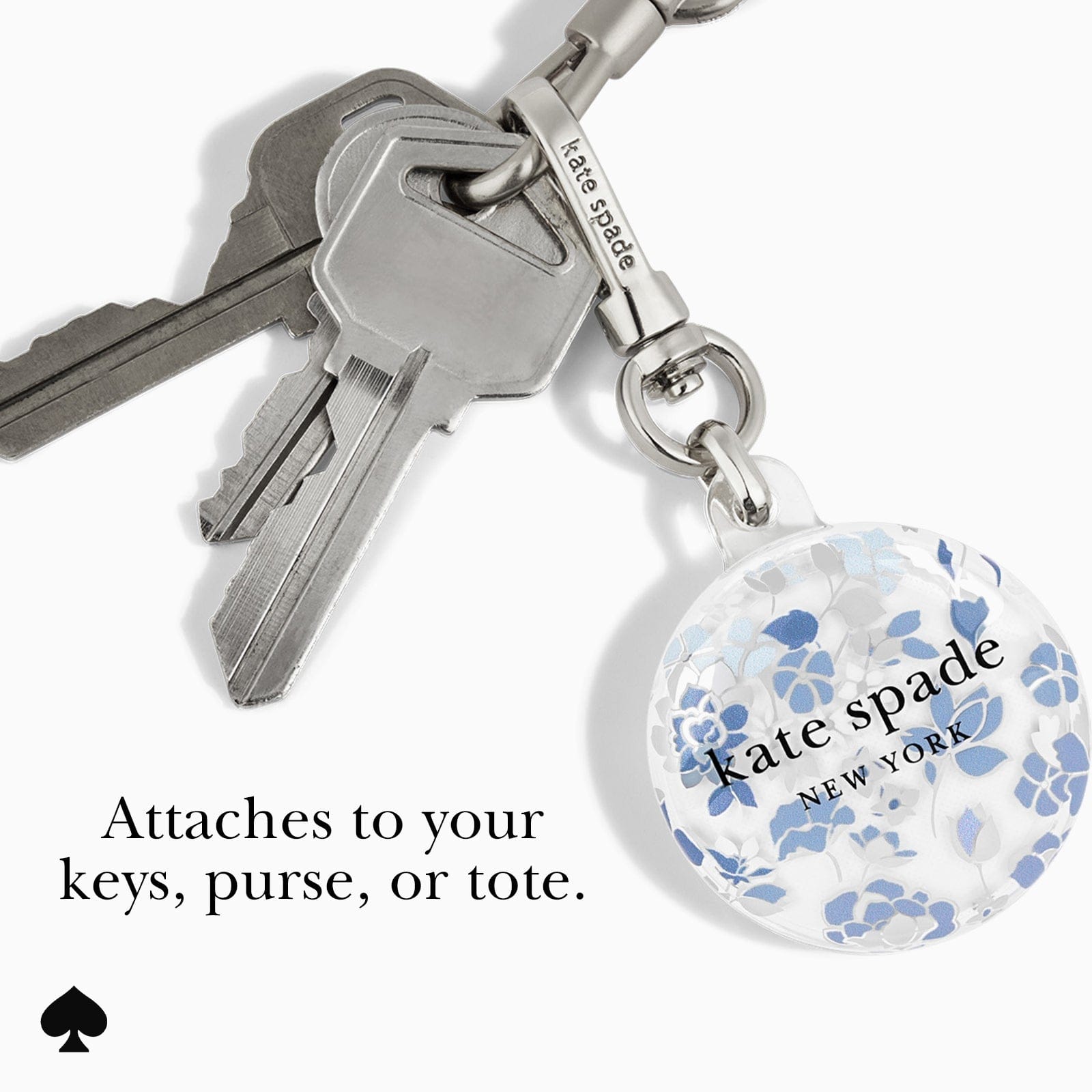 Attaches to your keys, purse, or tote