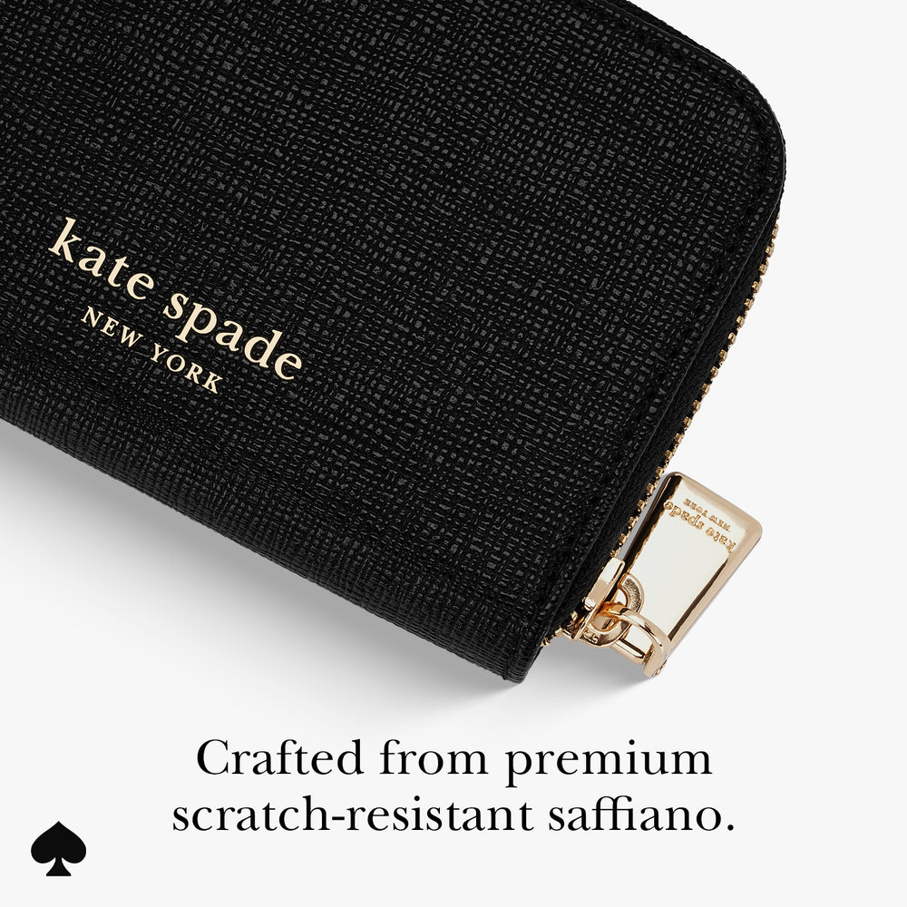 Crafted from premium scratch-resistant Saffiano