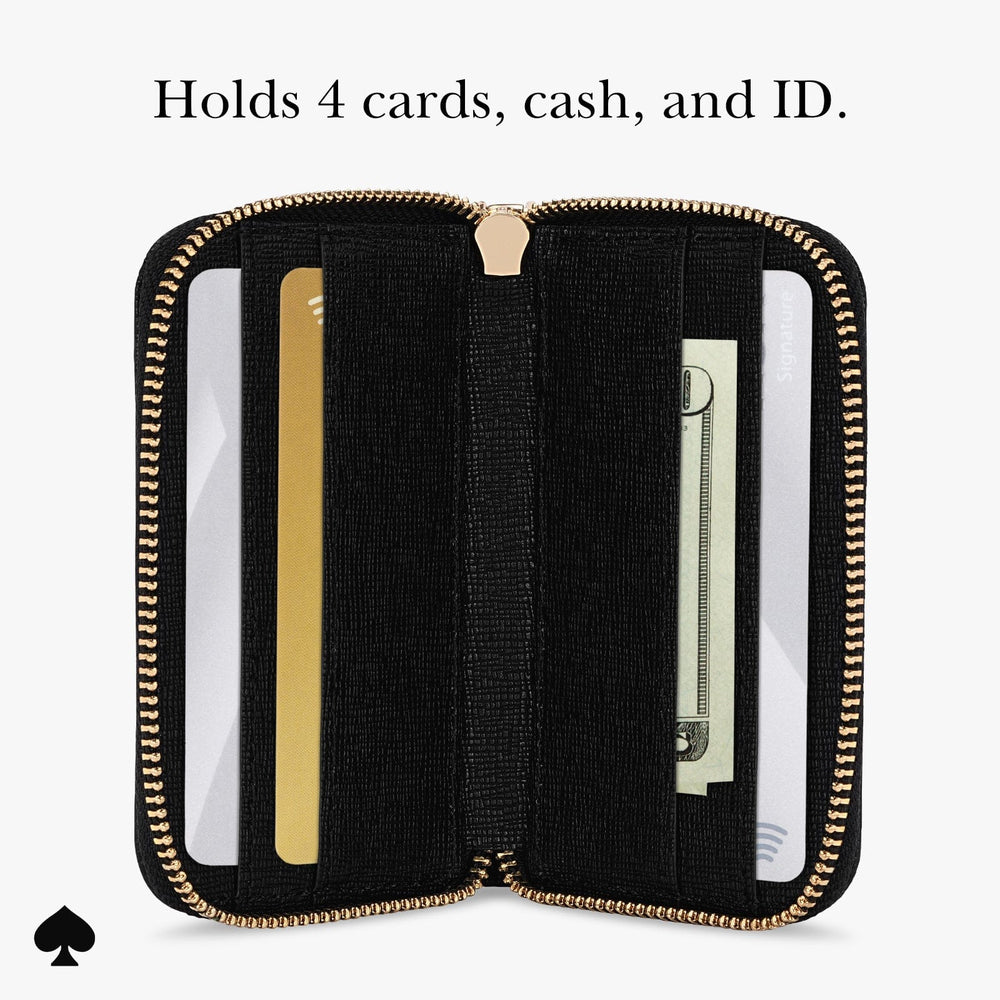 Holds 4 cards, case, and ID
