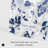 Adorned with silver accents and glitter details