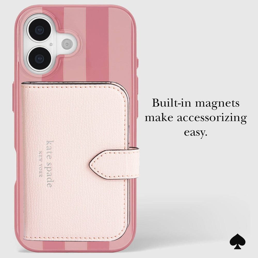 Built-In magnets make accessorizing easy