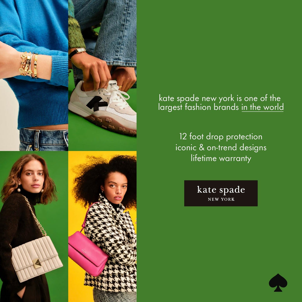 kate spade new york is one of the largest fashion brands in the world, 12 foot drop protection iconic & on-trend designs lifetime warranty