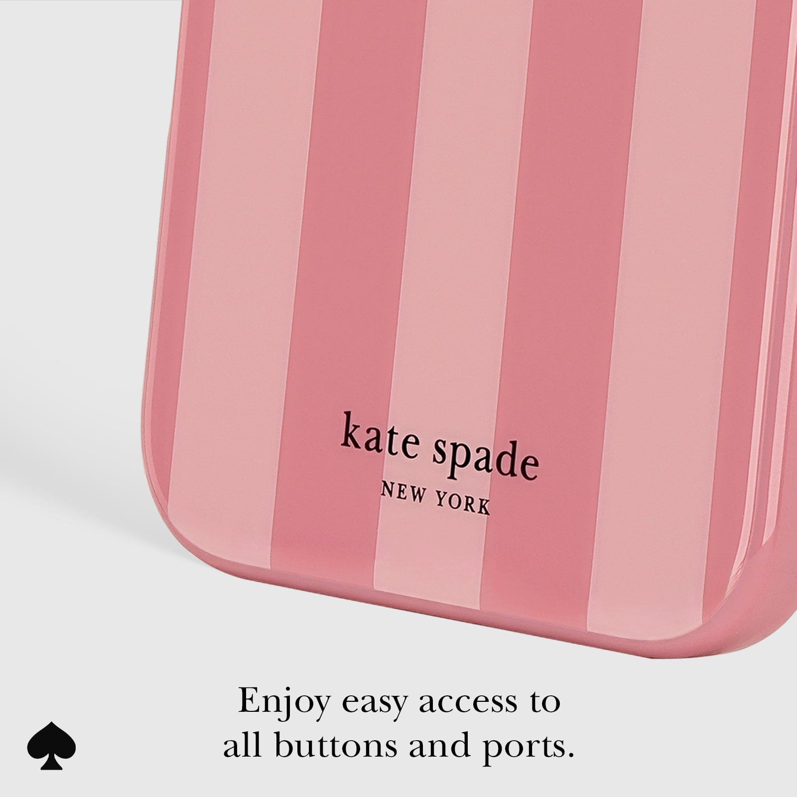 kate spade new york Stripe Rose Coral MagSafe - iPhone 17 Pro Max
