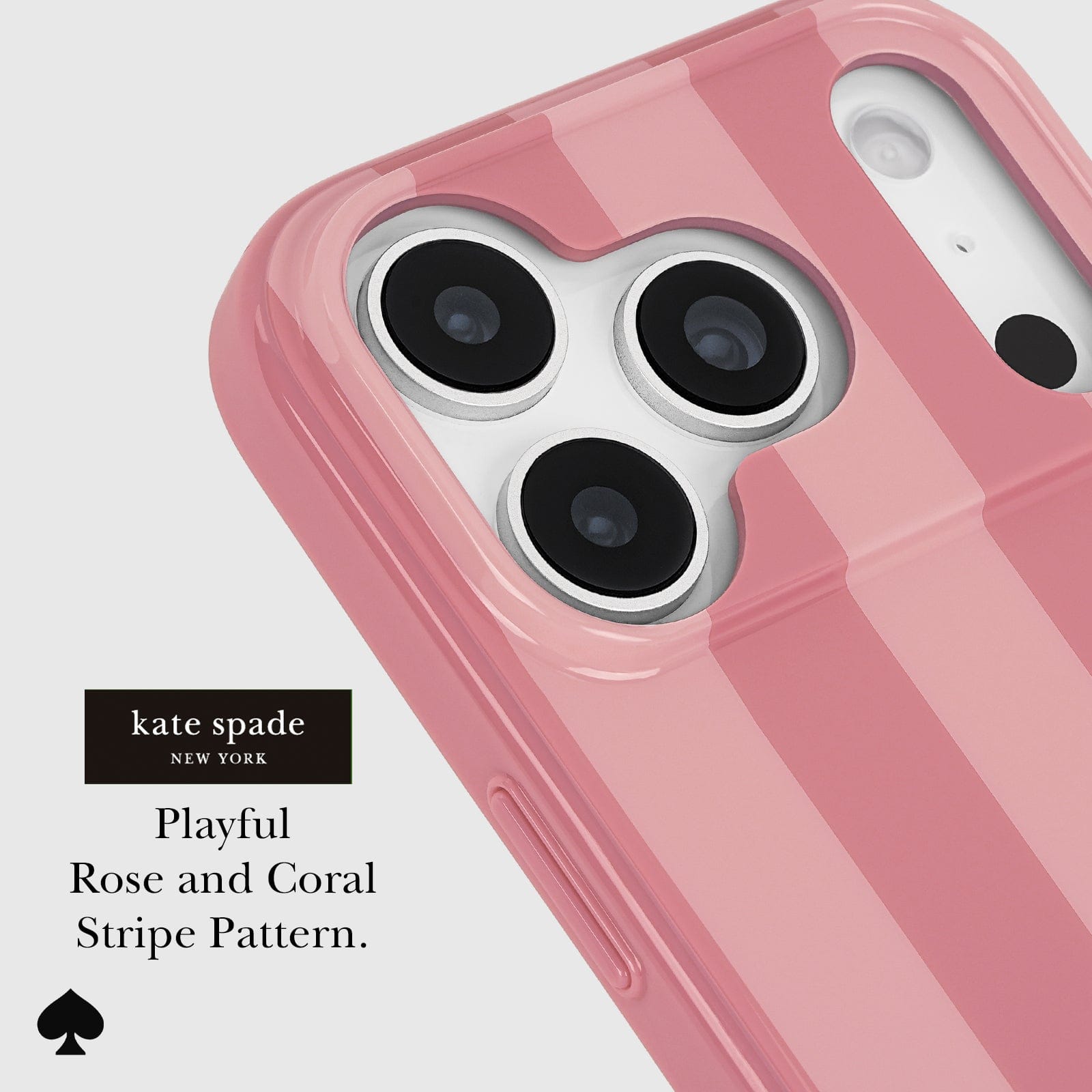 kate spade new york Stripe Rose Coral MagSafe - iPhone 17 Pro